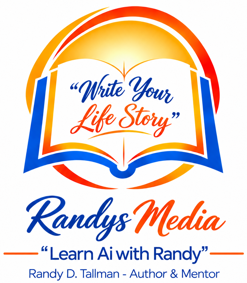 Write Your Life Story — Learn AI With Randy Logo